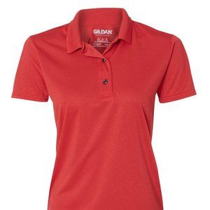 Gildan Ladies Red Sports Jersey - Large